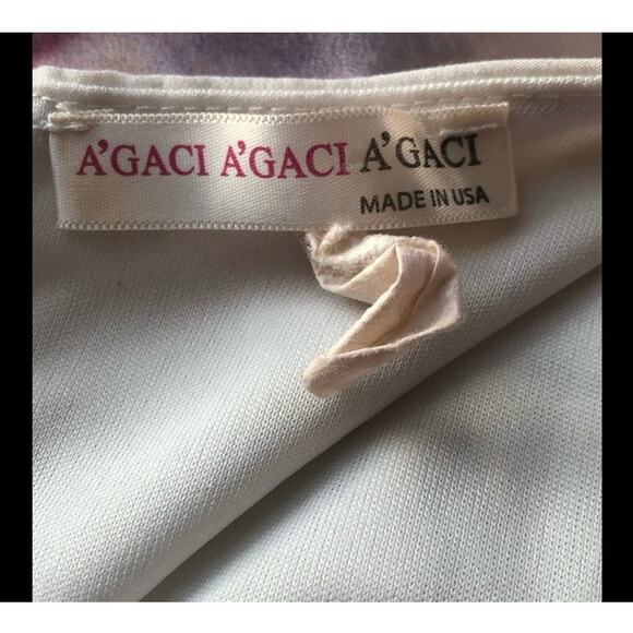 A’gaci Pastel Watercolor Sleeveless Dress Spring Easter Size Small - Picture 9 of 14